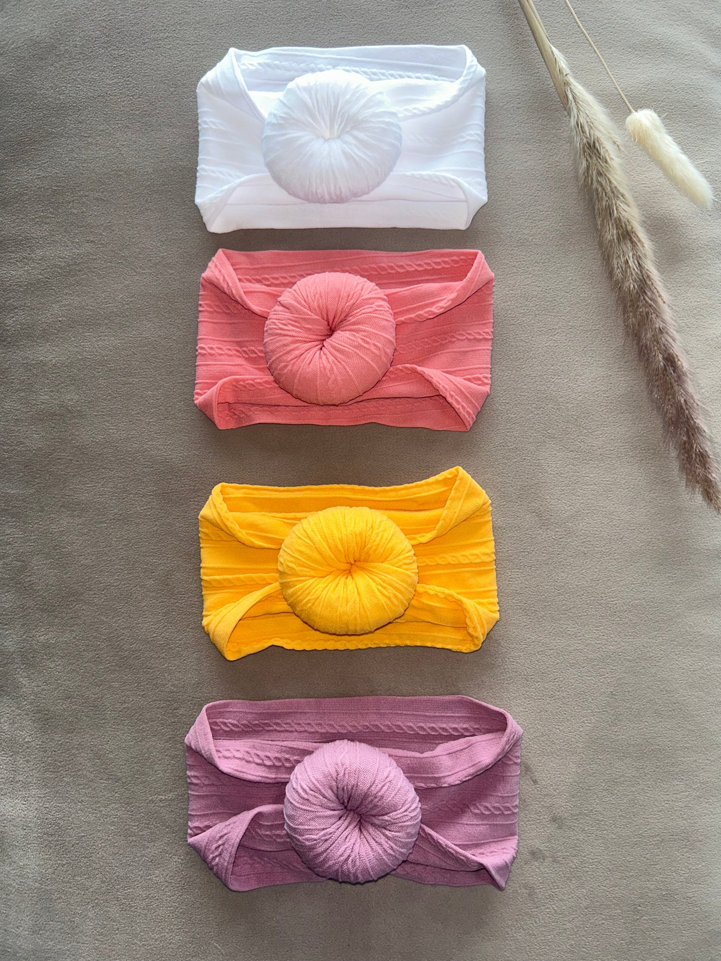 Dot haarband Oudroze
