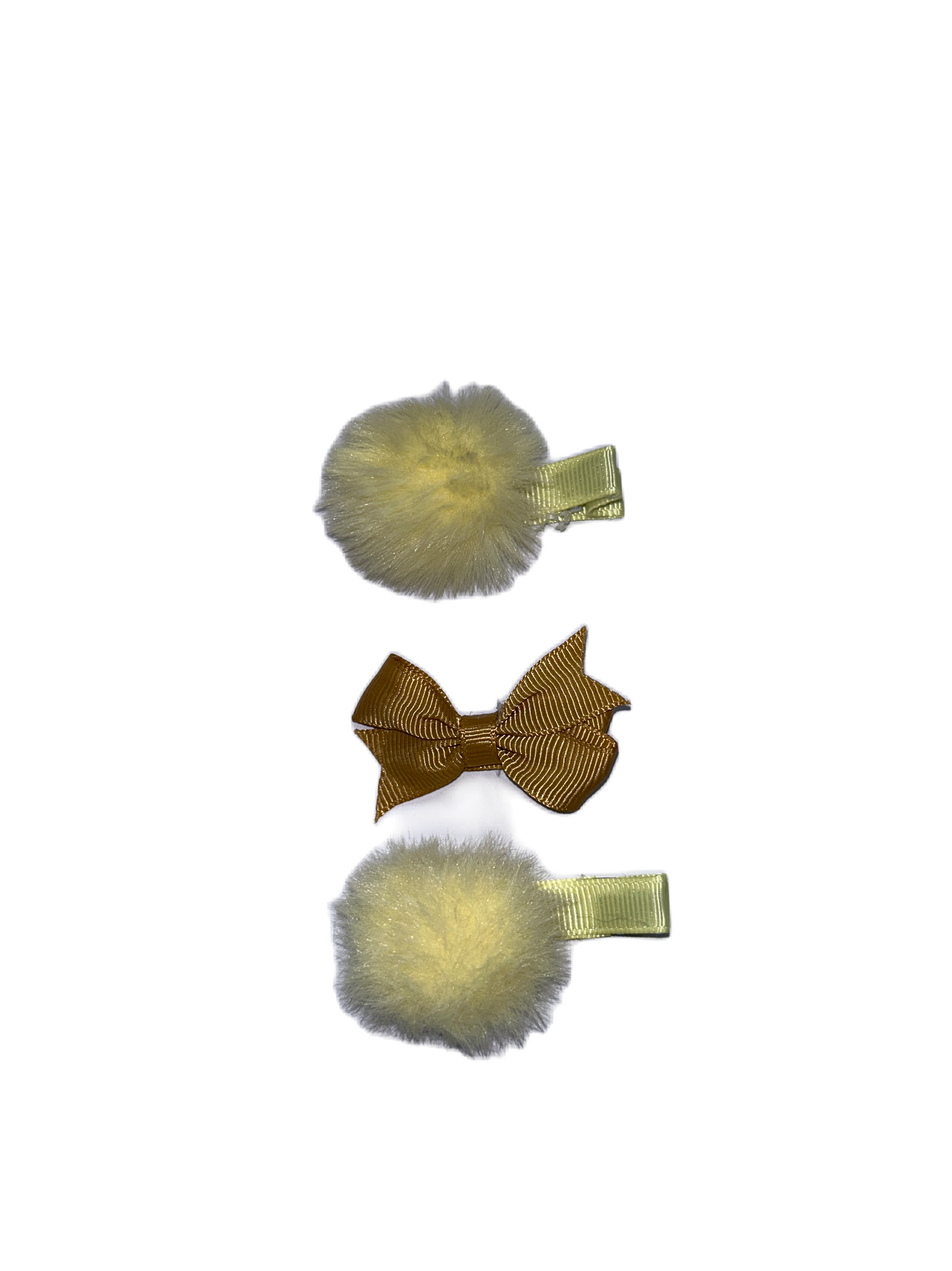 Gele Dot Pom & Strik
