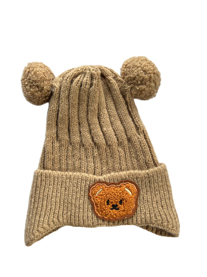 Dreumes muts pom Taupe/Brown