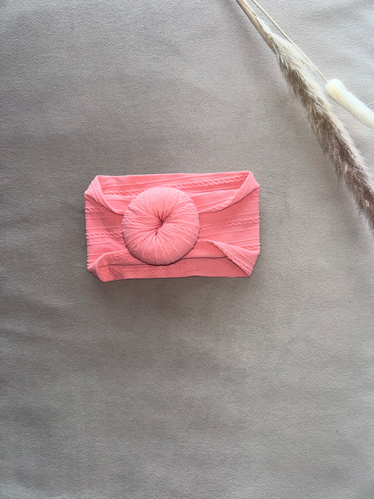 Dot haarband roze