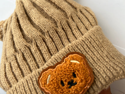 Dreumes muts pom Taupe/Brown