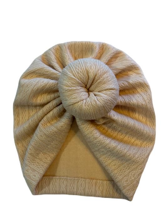 Dot mutsje creme/sand