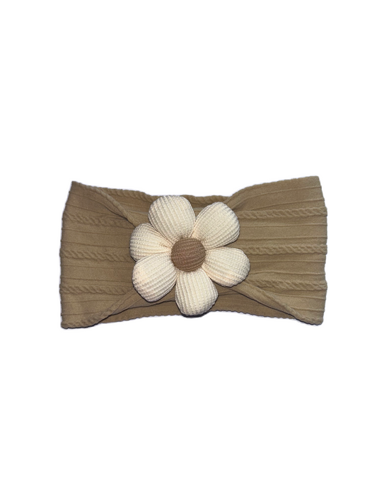 Haarband Flower Creme