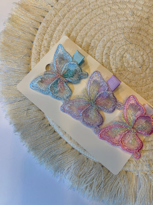 Vlinder Set Glitter 2