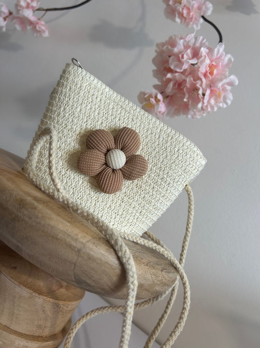 Tasje Bloem Wit/Offwhite