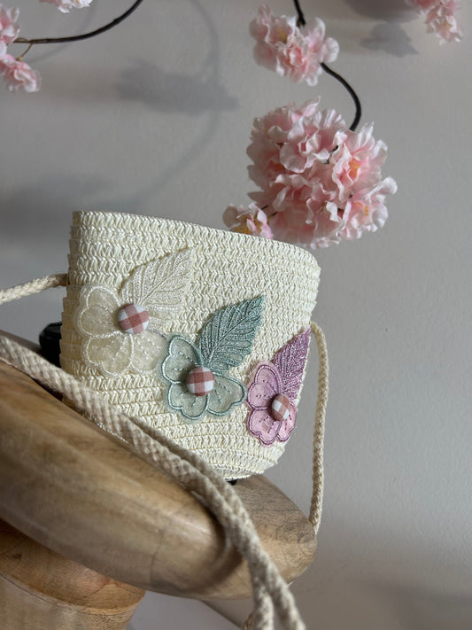 Tasje Flower Wings Wit/Offwhite