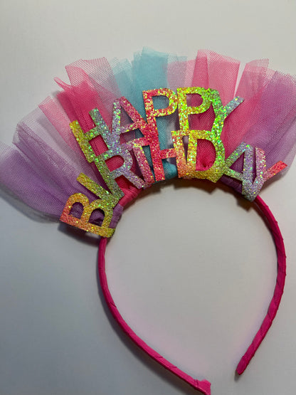 Diadeem Unicorn Kleuren Birthday Girl
